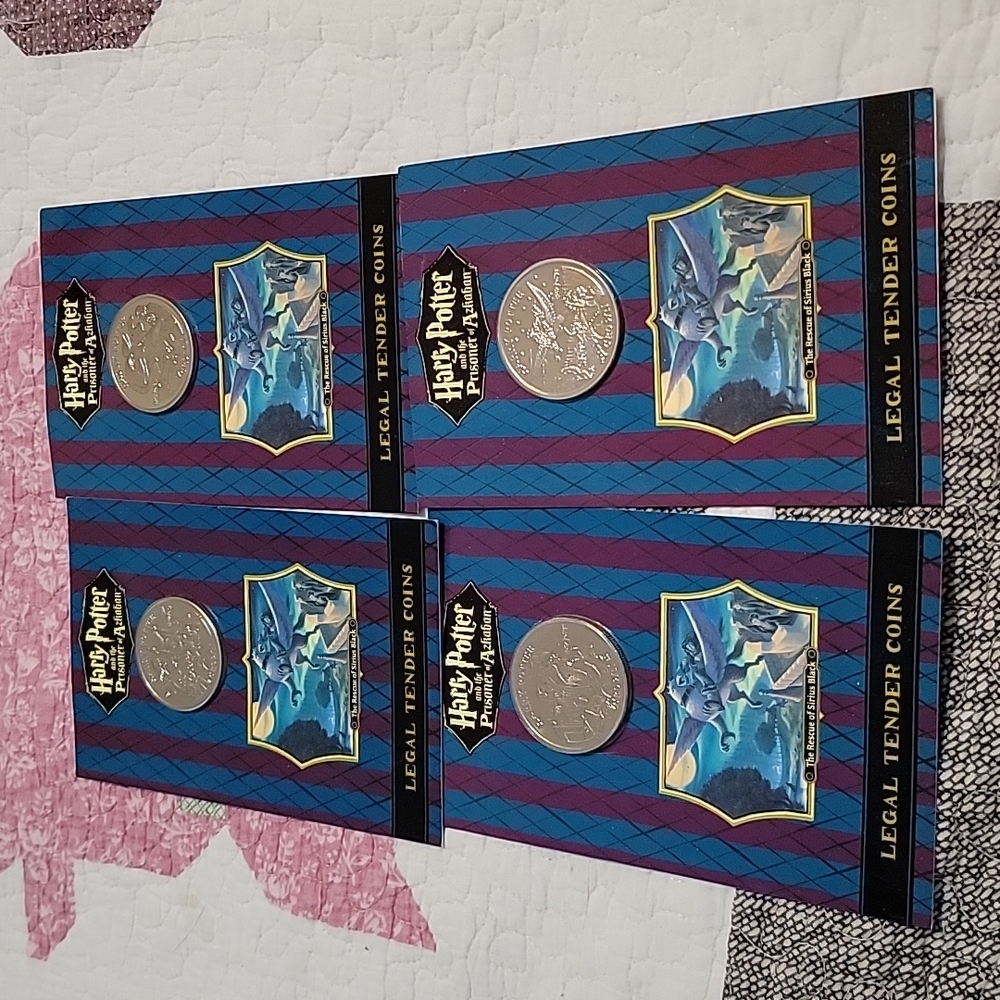 Harry Potter Isle of Man 1 Crown Coins the Prisoner of Azkaban set NEW